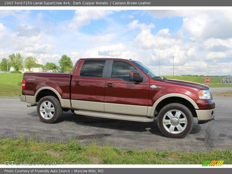 Dark Copper Metallic / Castano Brown Leather 2007 Ford F150 Lariat SuperCrew 4x4