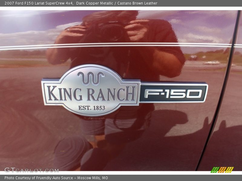 Dark Copper Metallic / Castano Brown Leather 2007 Ford F150 Lariat SuperCrew 4x4