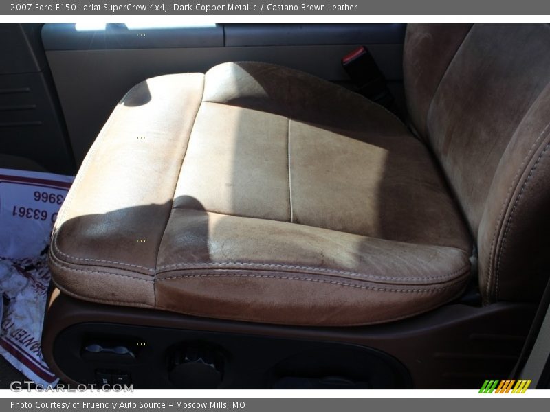 Dark Copper Metallic / Castano Brown Leather 2007 Ford F150 Lariat SuperCrew 4x4