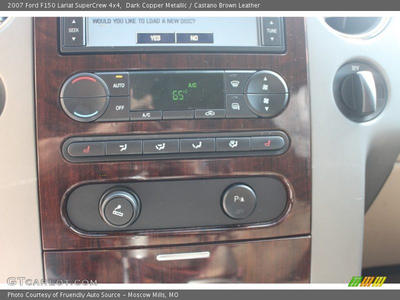 Dark Copper Metallic / Castano Brown Leather 2007 Ford F150 Lariat SuperCrew 4x4