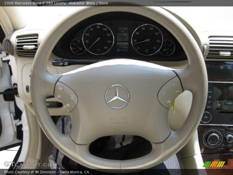 Alabaster White / Stone 2006 Mercedes-Benz C 280 Luxury