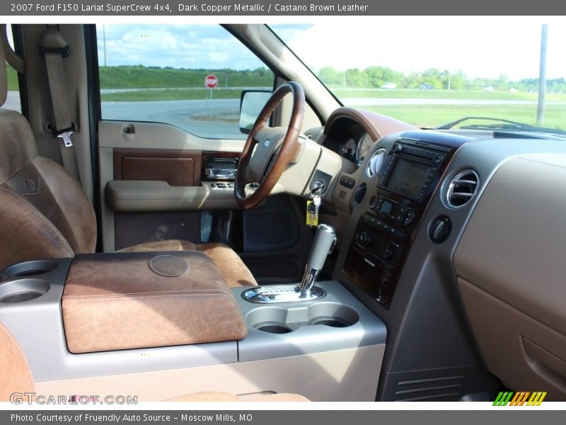 Dark Copper Metallic / Castano Brown Leather 2007 Ford F150 Lariat SuperCrew 4x4