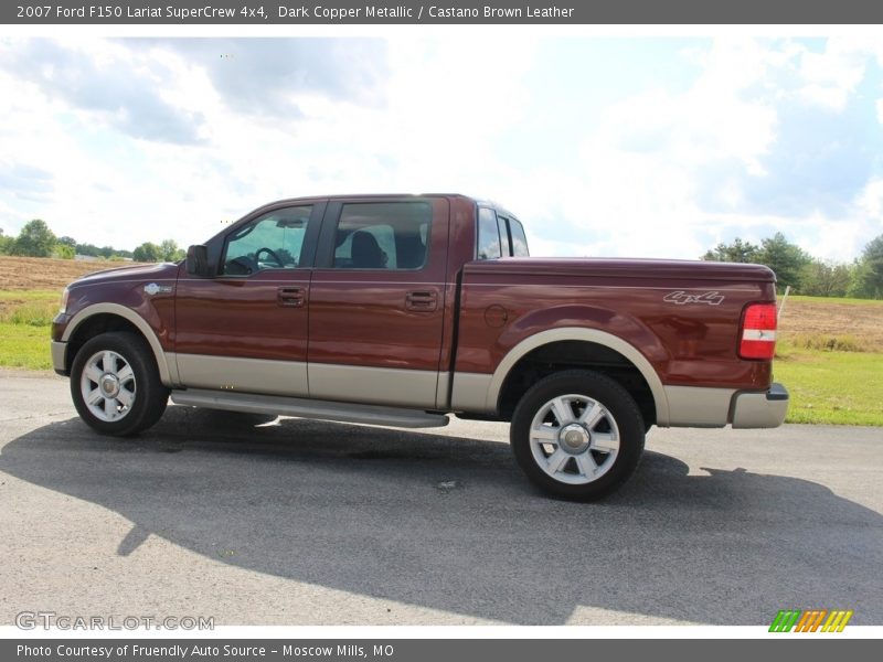 Dark Copper Metallic / Castano Brown Leather 2007 Ford F150 Lariat SuperCrew 4x4