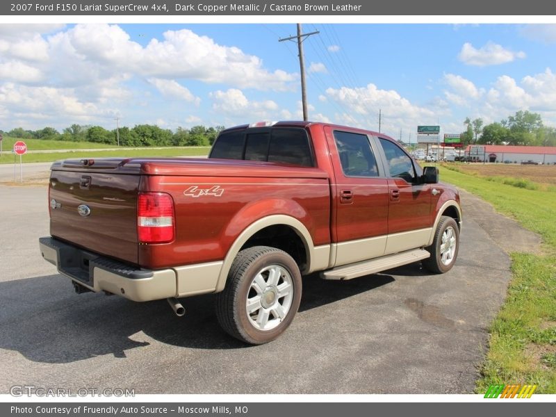 Dark Copper Metallic / Castano Brown Leather 2007 Ford F150 Lariat SuperCrew 4x4
