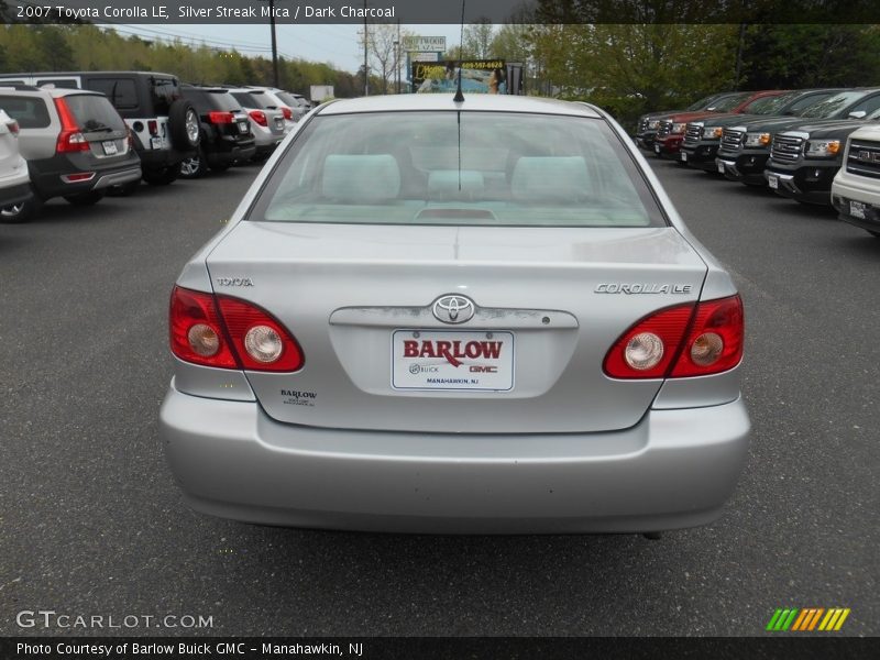 Silver Streak Mica / Dark Charcoal 2007 Toyota Corolla LE