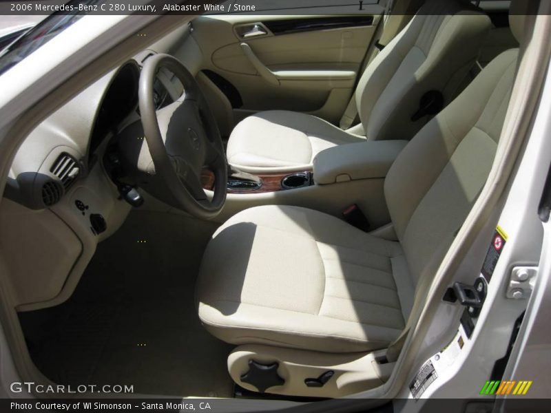 Alabaster White / Stone 2006 Mercedes-Benz C 280 Luxury