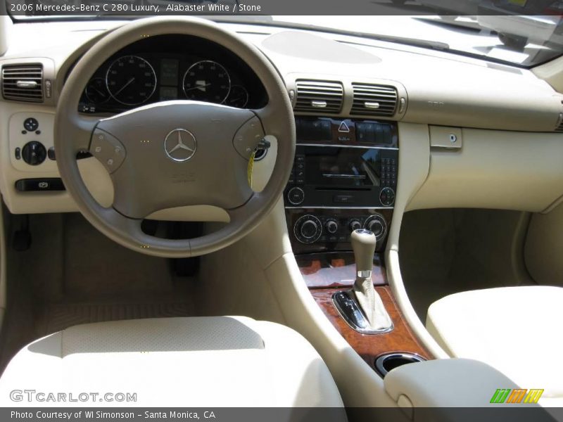 Alabaster White / Stone 2006 Mercedes-Benz C 280 Luxury