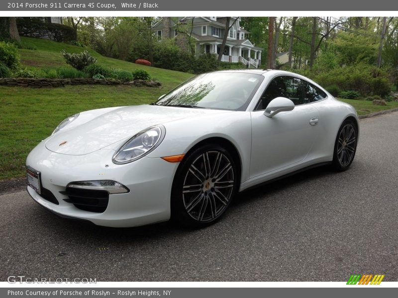 White / Black 2014 Porsche 911 Carrera 4S Coupe