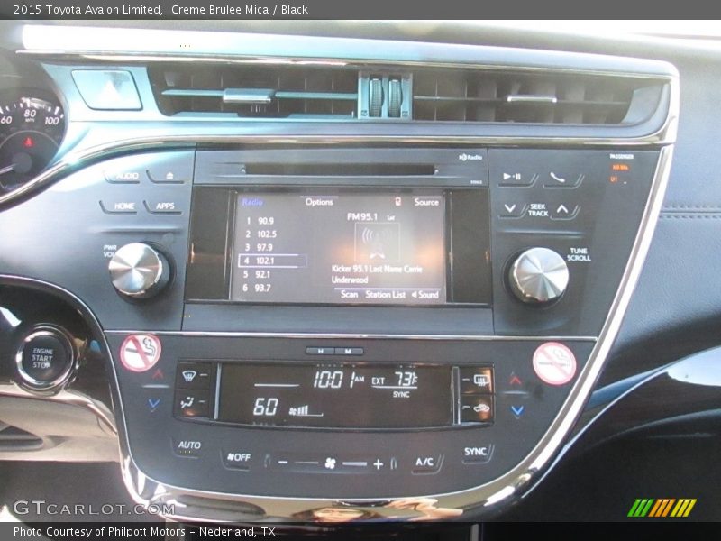 Creme Brulee Mica / Black 2015 Toyota Avalon Limited