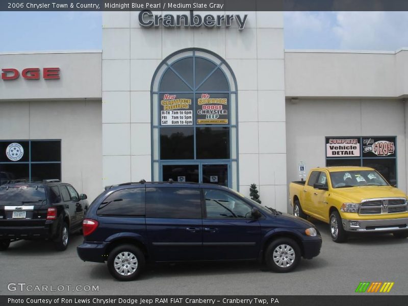 Midnight Blue Pearl / Medium Slate Gray 2006 Chrysler Town & Country