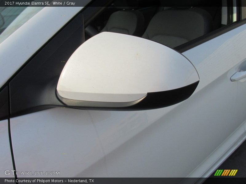 White / Gray 2017 Hyundai Elantra SE