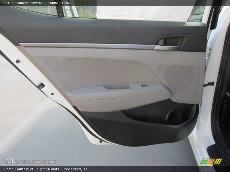 White / Gray 2017 Hyundai Elantra SE