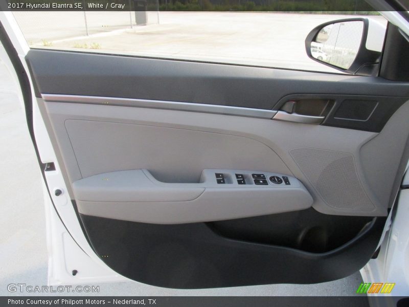 White / Gray 2017 Hyundai Elantra SE