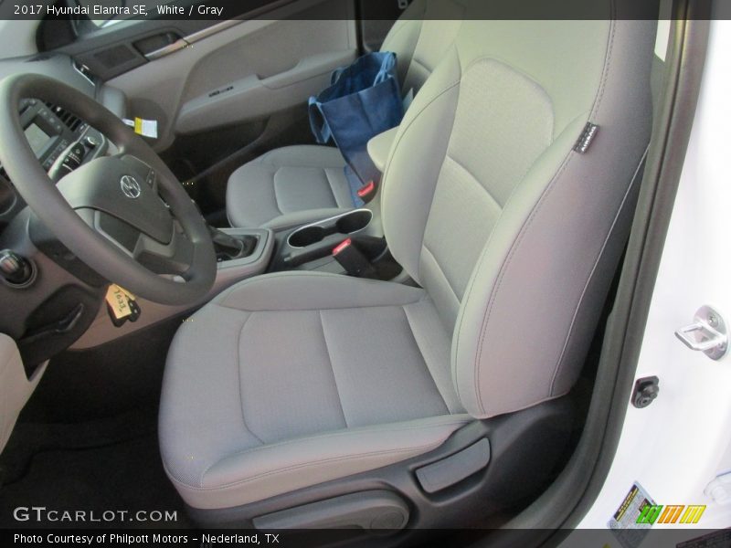 White / Gray 2017 Hyundai Elantra SE