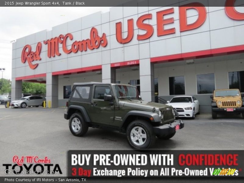 Tank / Black 2015 Jeep Wrangler Sport 4x4