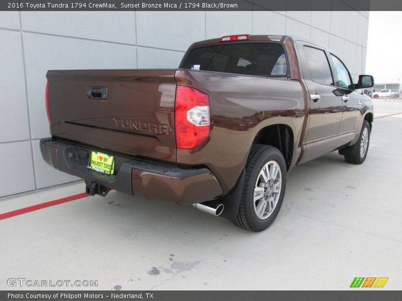 Sunset Bronze Mica / 1794 Black/Brown 2016 Toyota Tundra 1794 CrewMax
