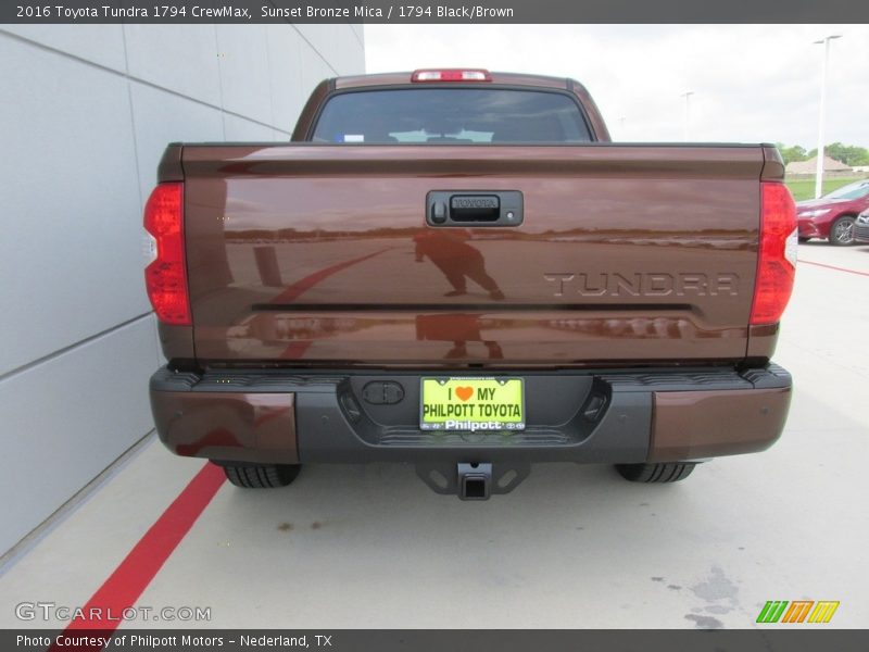 Sunset Bronze Mica / 1794 Black/Brown 2016 Toyota Tundra 1794 CrewMax