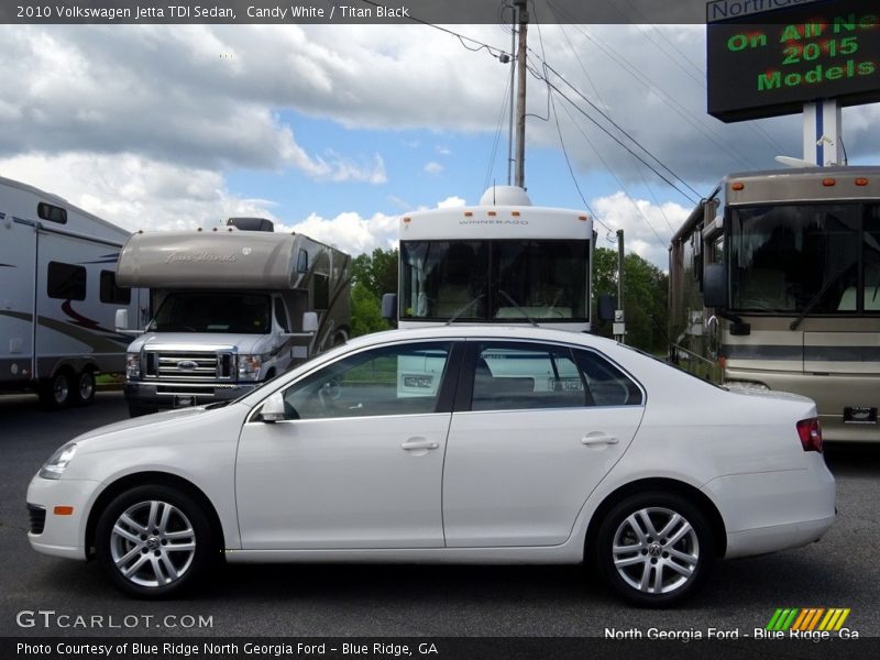 Candy White / Titan Black 2010 Volkswagen Jetta TDI Sedan