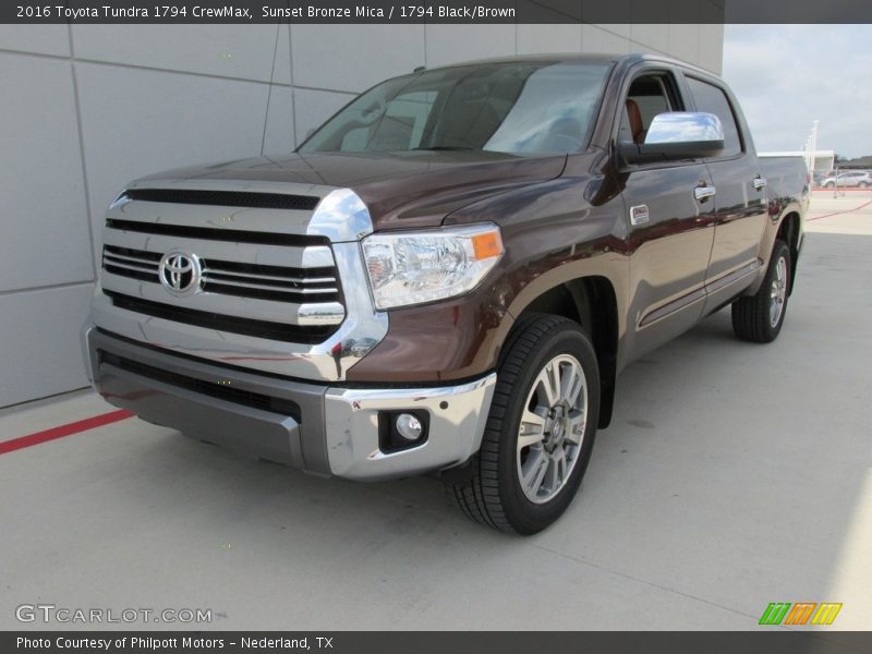 Sunset Bronze Mica / 1794 Black/Brown 2016 Toyota Tundra 1794 CrewMax