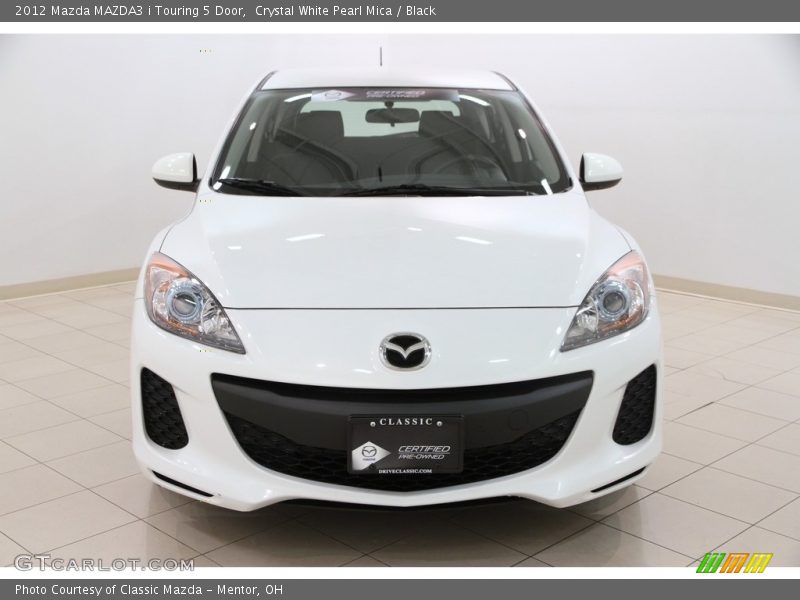 Crystal White Pearl Mica / Black 2012 Mazda MAZDA3 i Touring 5 Door