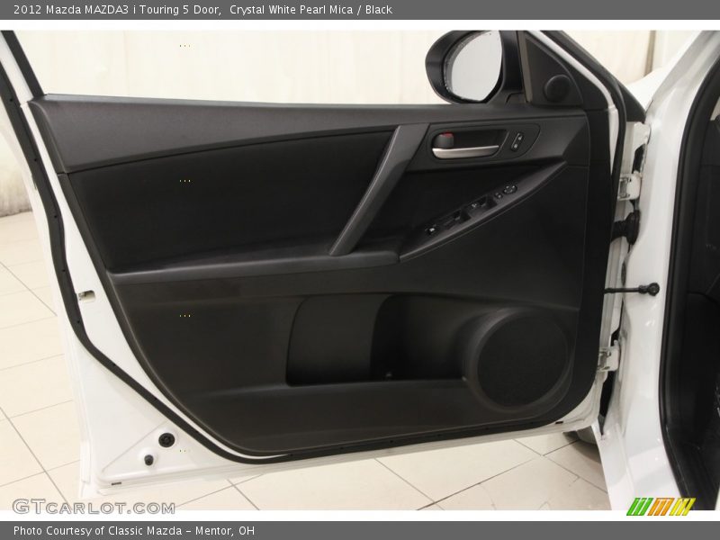 Crystal White Pearl Mica / Black 2012 Mazda MAZDA3 i Touring 5 Door