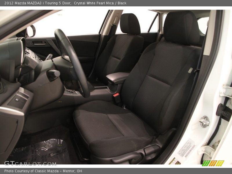 Crystal White Pearl Mica / Black 2012 Mazda MAZDA3 i Touring 5 Door