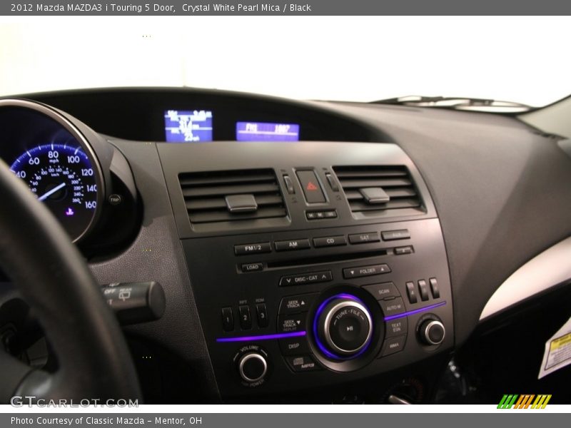 Crystal White Pearl Mica / Black 2012 Mazda MAZDA3 i Touring 5 Door
