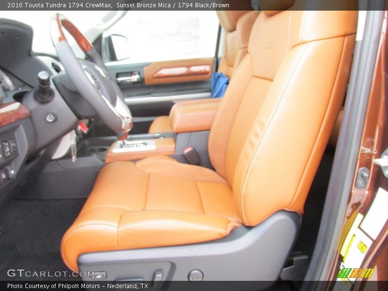 Sunset Bronze Mica / 1794 Black/Brown 2016 Toyota Tundra 1794 CrewMax