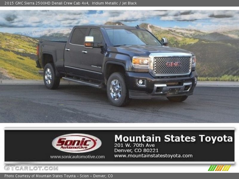 Iridium Metallic / Jet Black 2015 GMC Sierra 2500HD Denali Crew Cab 4x4