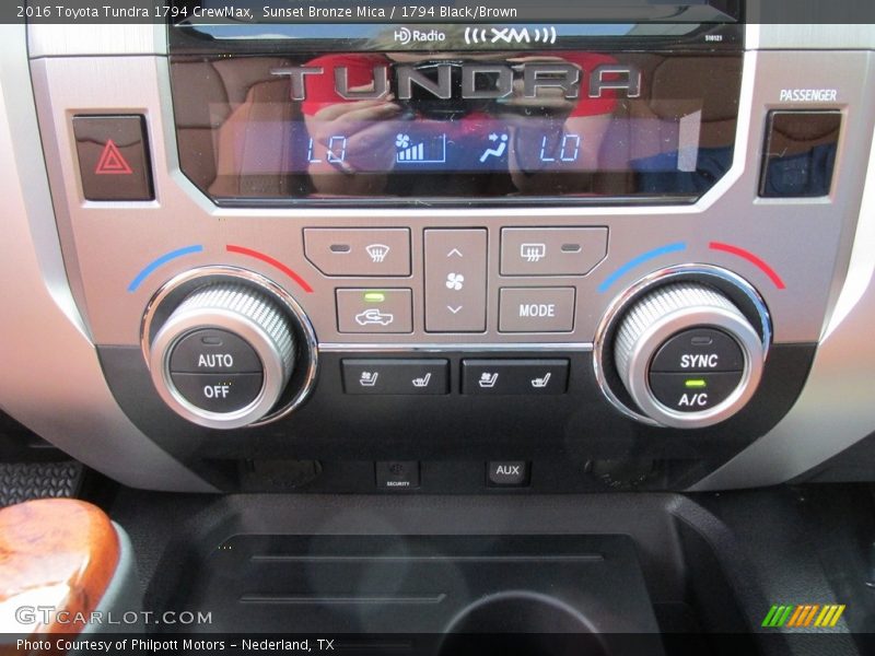 Controls of 2016 Tundra 1794 CrewMax