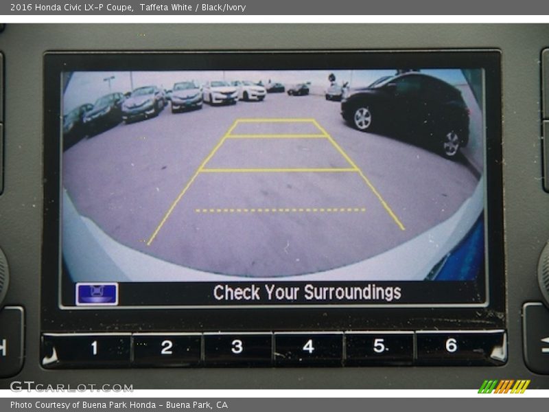 Taffeta White / Black/Ivory 2016 Honda Civic LX-P Coupe