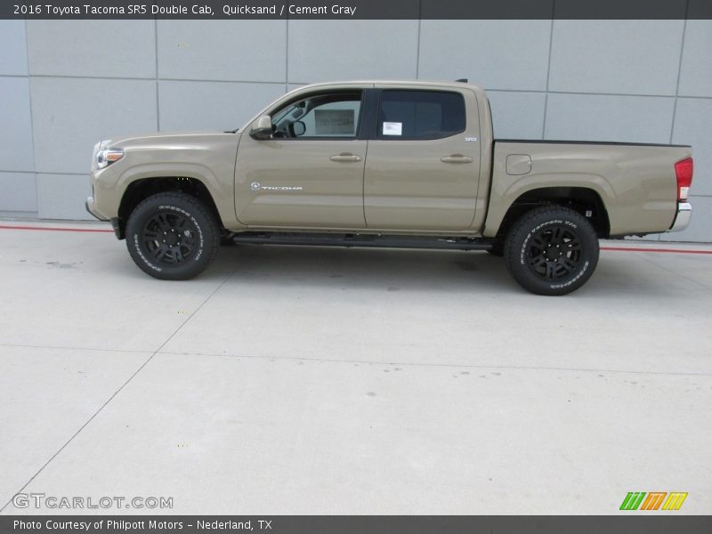 Quicksand / Cement Gray 2016 Toyota Tacoma SR5 Double Cab