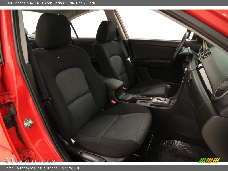 True Red / Black 2008 Mazda MAZDA3 i Sport Sedan