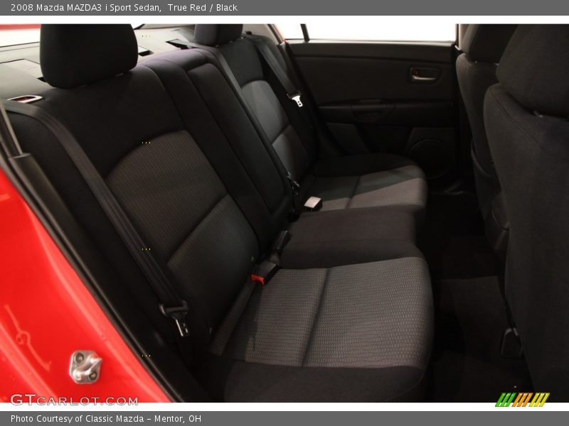 True Red / Black 2008 Mazda MAZDA3 i Sport Sedan