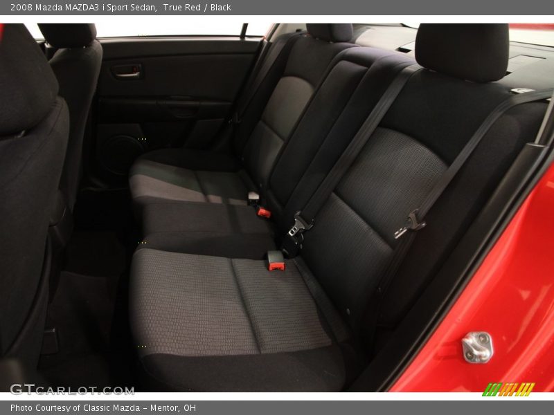 True Red / Black 2008 Mazda MAZDA3 i Sport Sedan