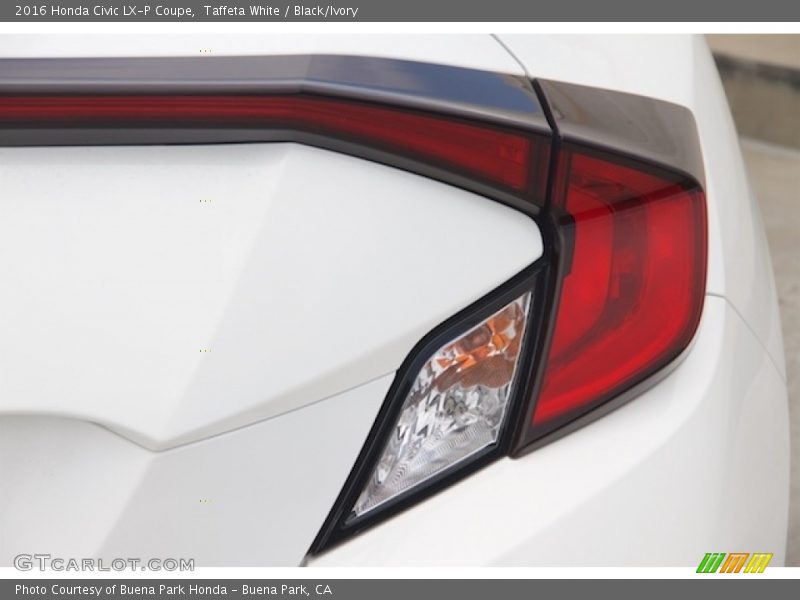 Taffeta White / Black/Ivory 2016 Honda Civic LX-P Coupe