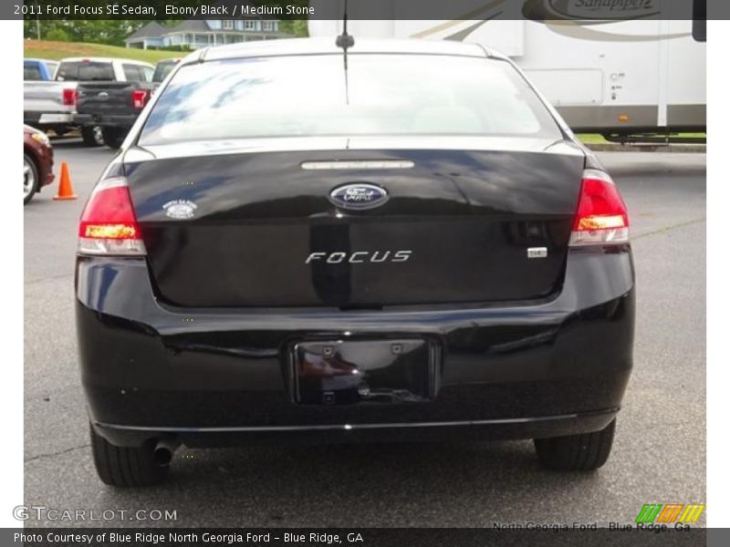 Ebony Black / Medium Stone 2011 Ford Focus SE Sedan