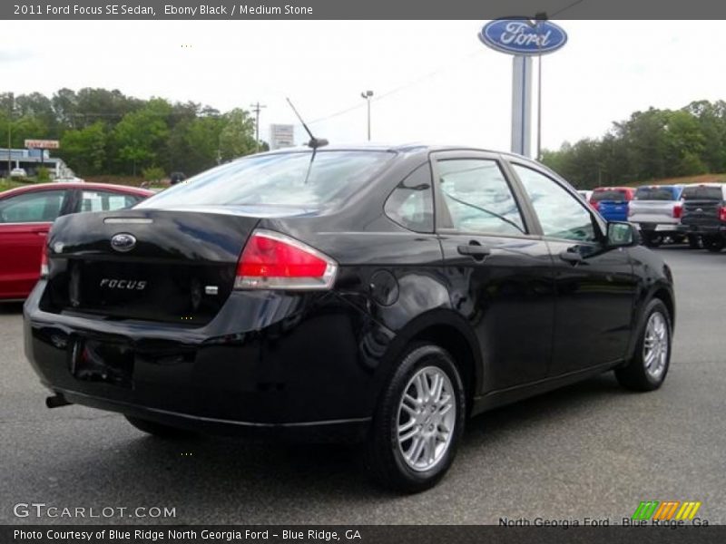 Ebony Black / Medium Stone 2011 Ford Focus SE Sedan