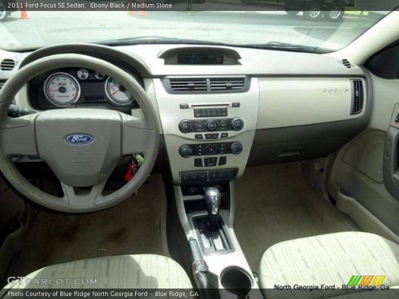 Ebony Black / Medium Stone 2011 Ford Focus SE Sedan