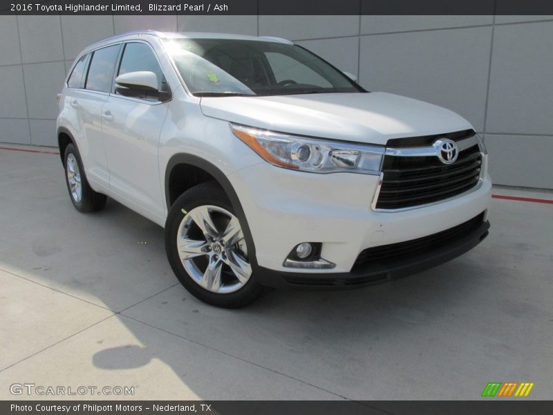 Blizzard Pearl / Ash 2016 Toyota Highlander Limited