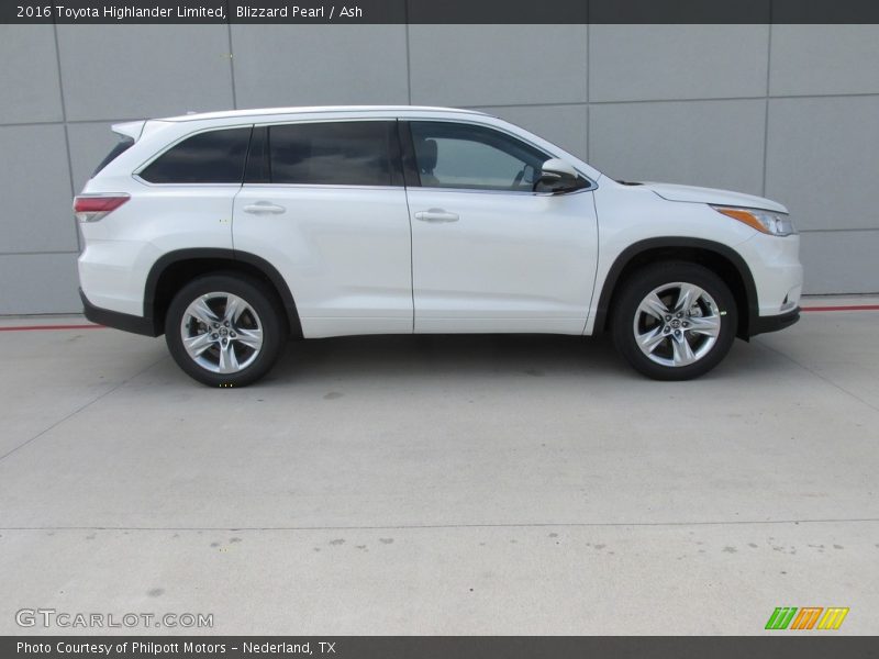 Blizzard Pearl / Ash 2016 Toyota Highlander Limited