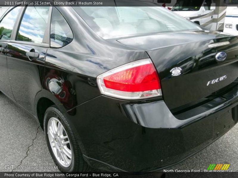 Ebony Black / Medium Stone 2011 Ford Focus SE Sedan