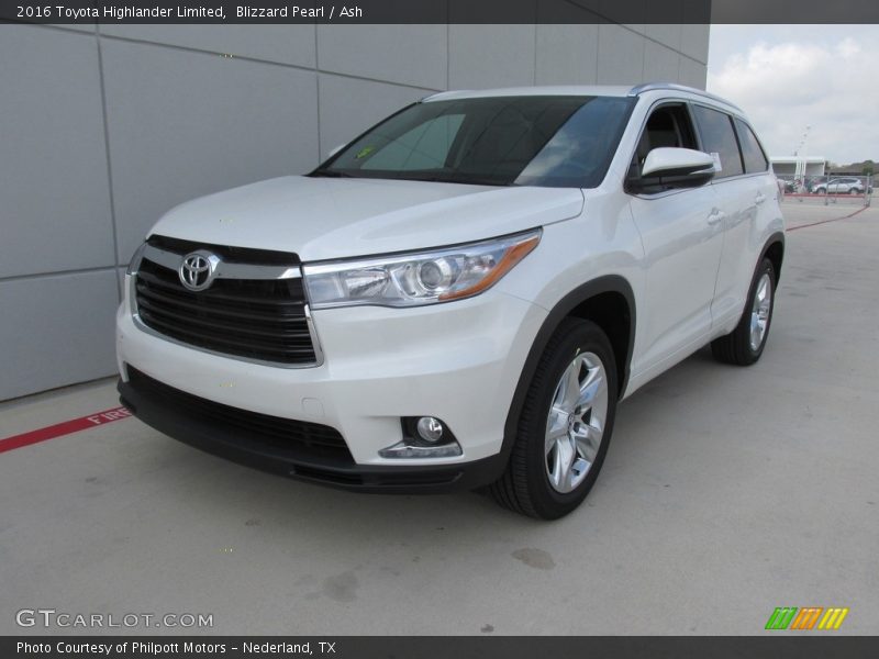 Blizzard Pearl / Ash 2016 Toyota Highlander Limited