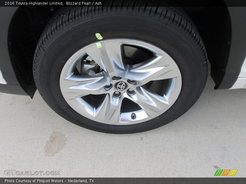 Blizzard Pearl / Ash 2016 Toyota Highlander Limited