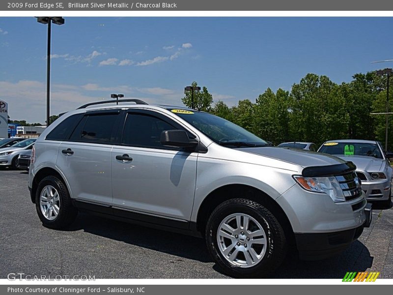 Brilliant Silver Metallic / Charcoal Black 2009 Ford Edge SE