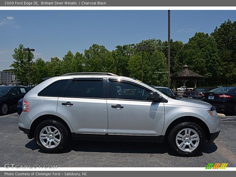 Brilliant Silver Metallic / Charcoal Black 2009 Ford Edge SE