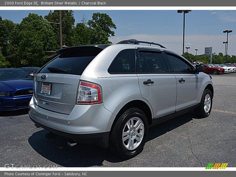 Brilliant Silver Metallic / Charcoal Black 2009 Ford Edge SE