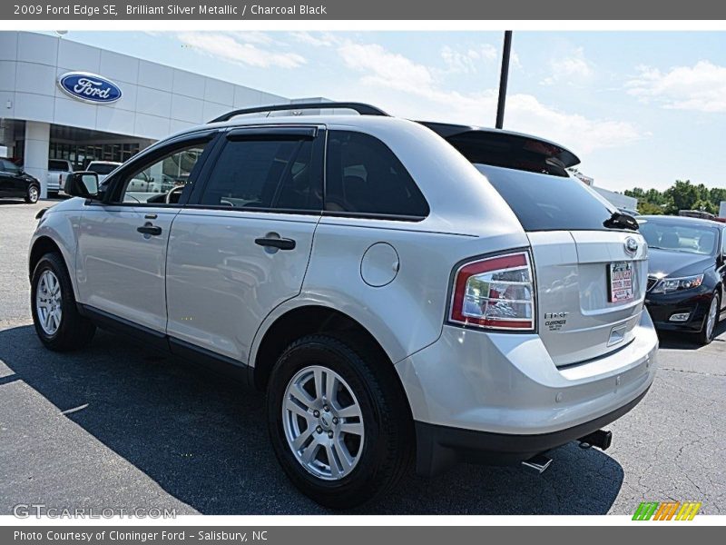 Brilliant Silver Metallic / Charcoal Black 2009 Ford Edge SE