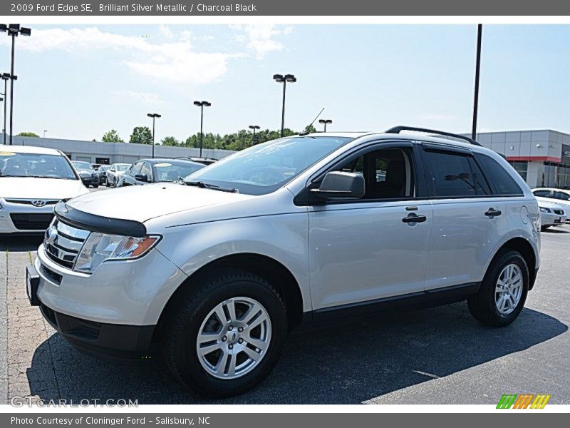 Brilliant Silver Metallic / Charcoal Black 2009 Ford Edge SE