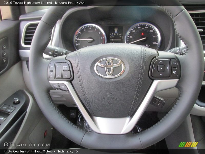 Blizzard Pearl / Ash 2016 Toyota Highlander Limited